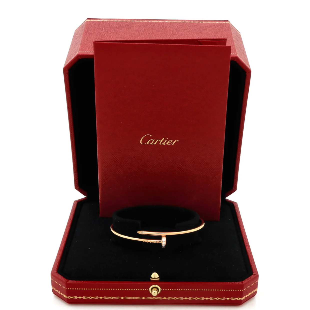 Juste un Clou Bracelet 18K Rose Gold with Diamonds Small - Deep Luxury