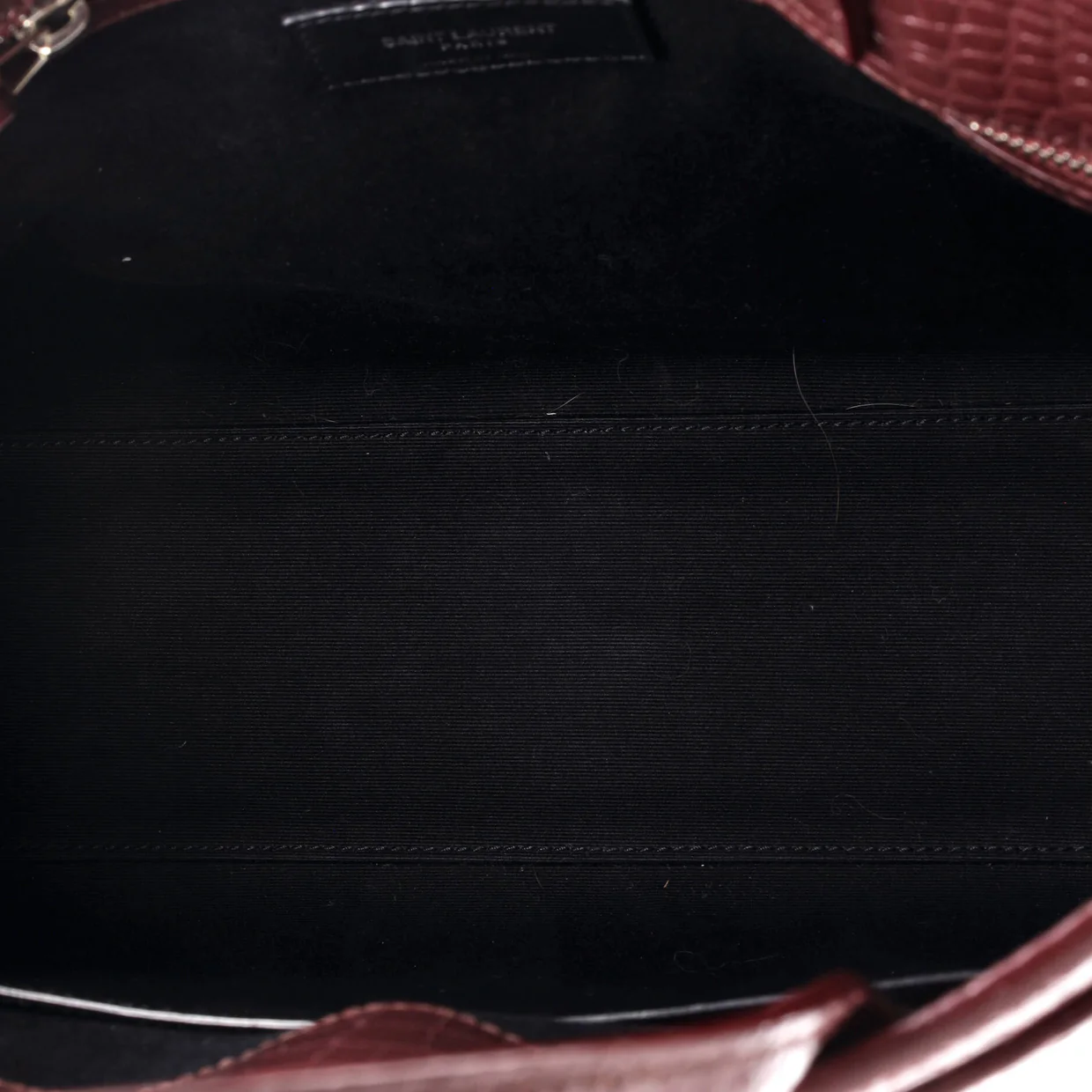 Manhattan Tote Crocodile Embossed Leather Small - Deep Luxury