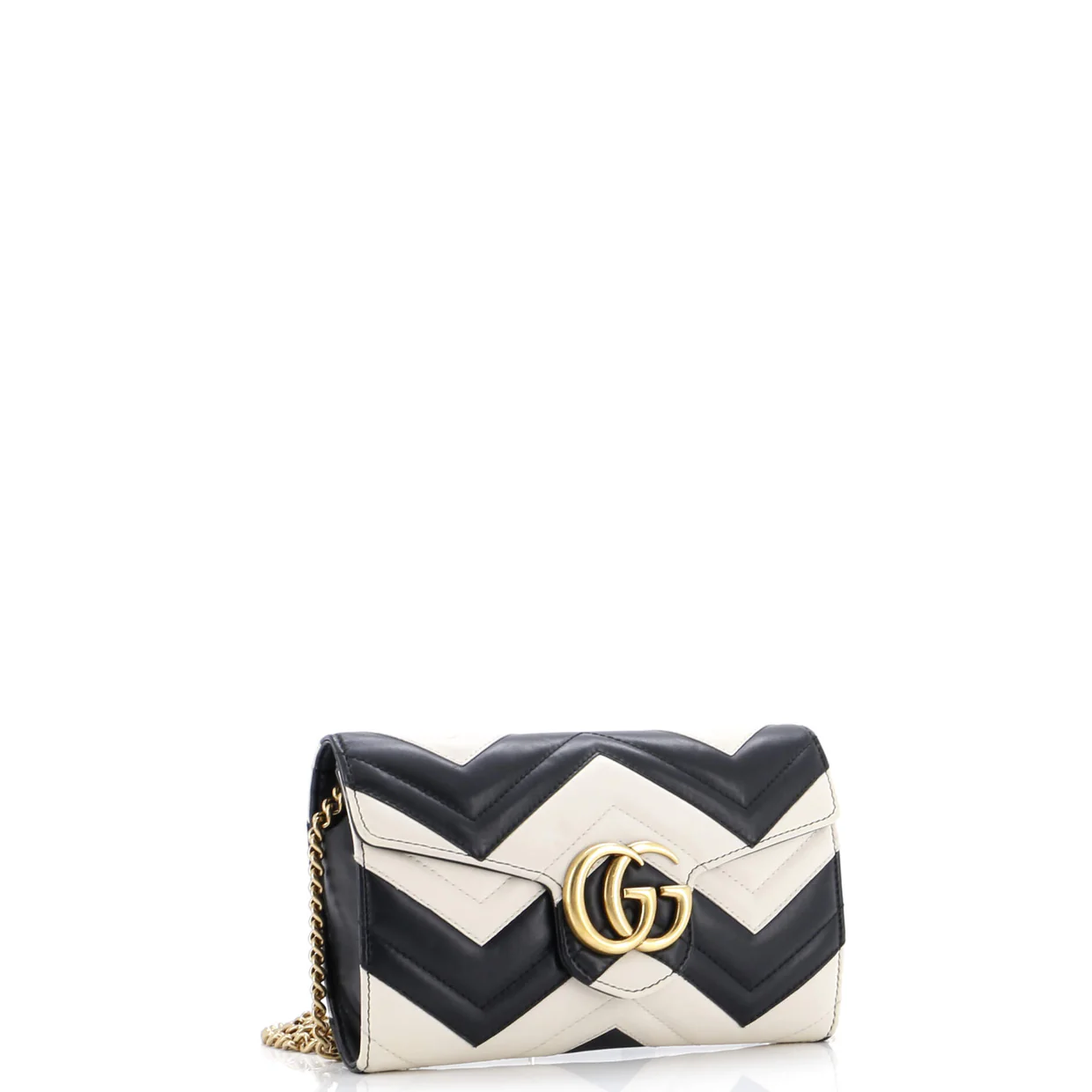 GG Marmont Chain Wallet Matelasse Leather Mini - Deep Luxury