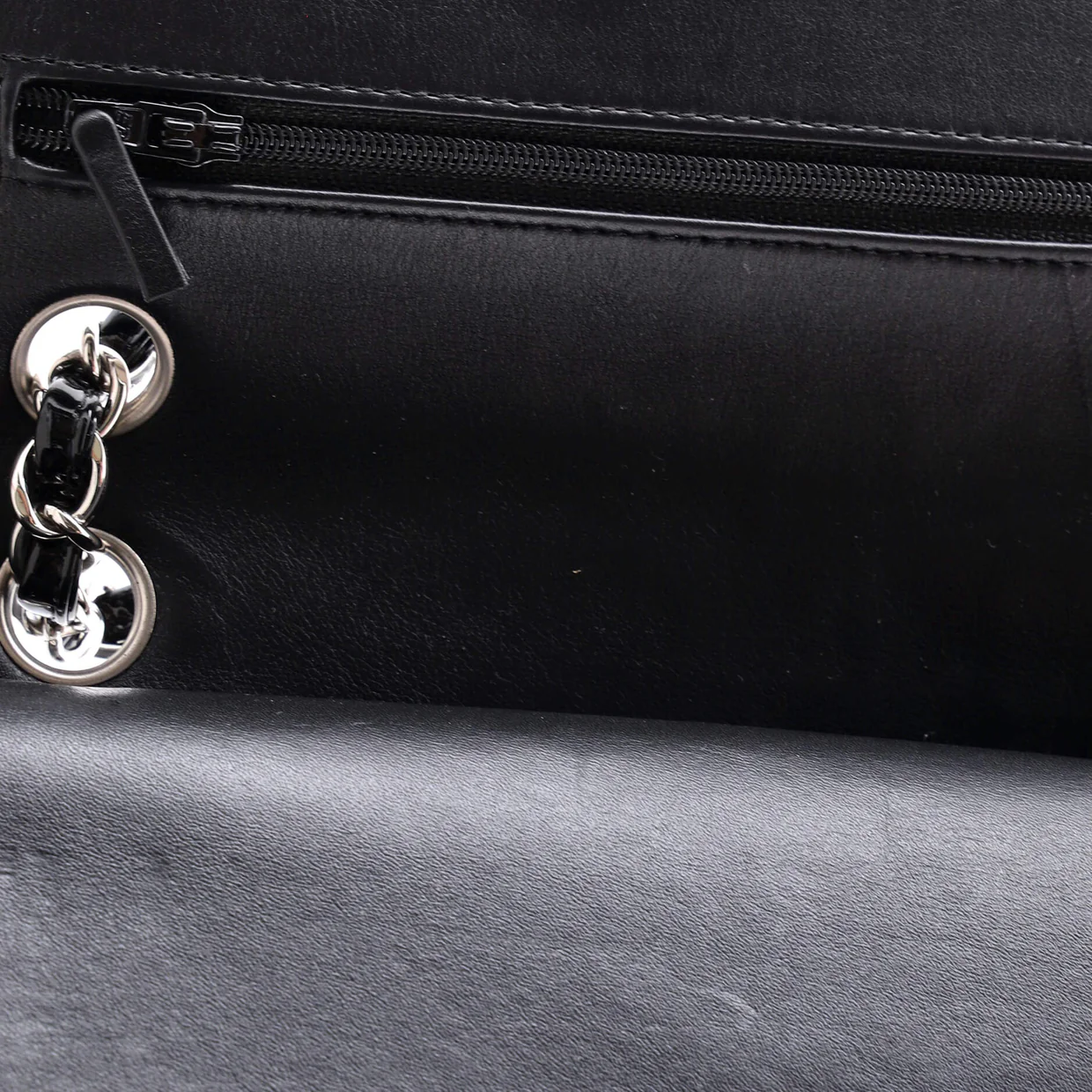 Classic Double Flap Bag Quilted Patent Medium - Deep Luxury