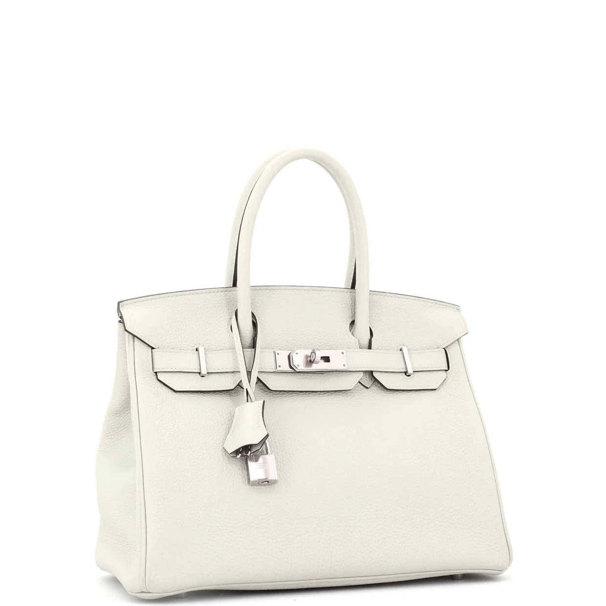 Birkin Handbag Grey Togo with Palladium Hardware 30 - Deep Luxury