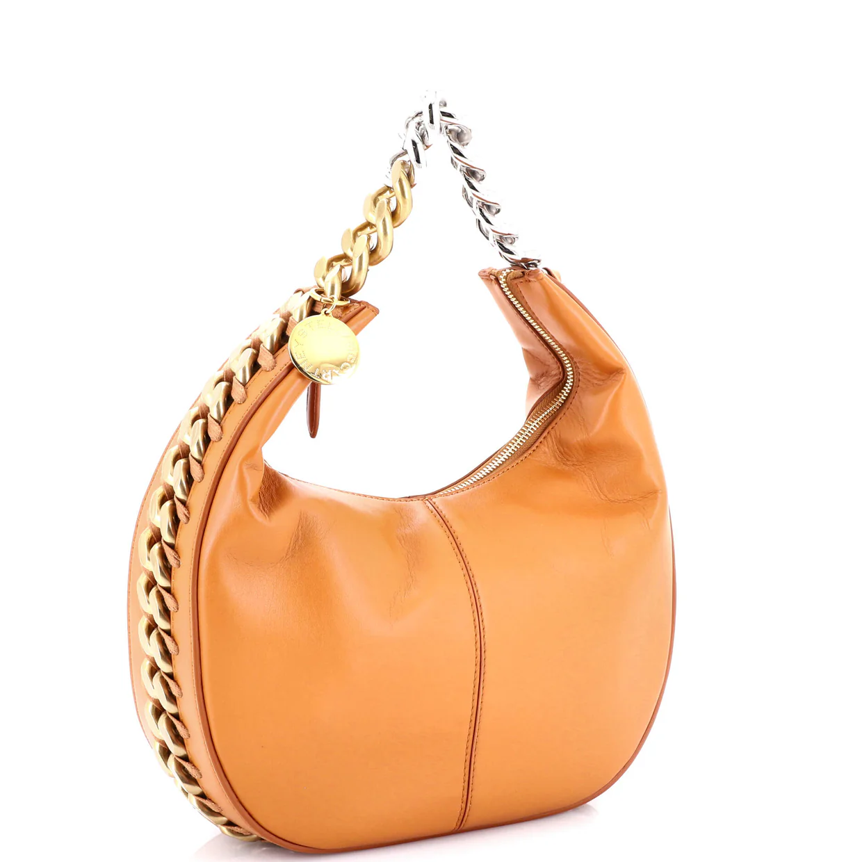 Frayme Zipped Hobo Bag Faux Leather Small - Deep Luxury
