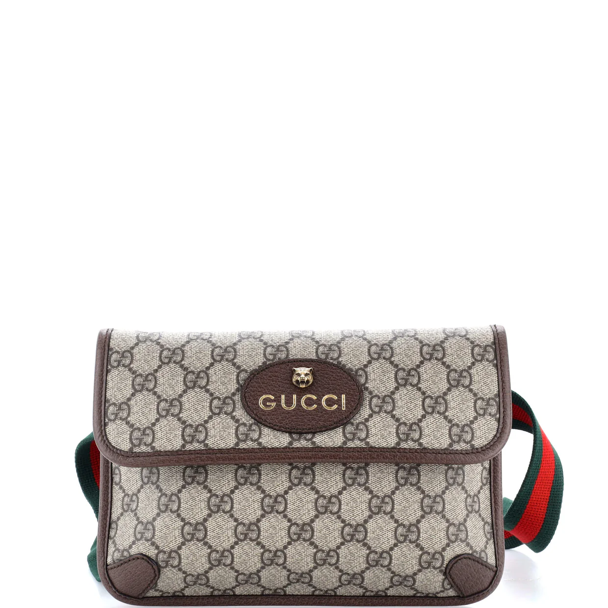 Neo Vintage Flap Belt Bag GG Coated Canvas - Deep Luxury
