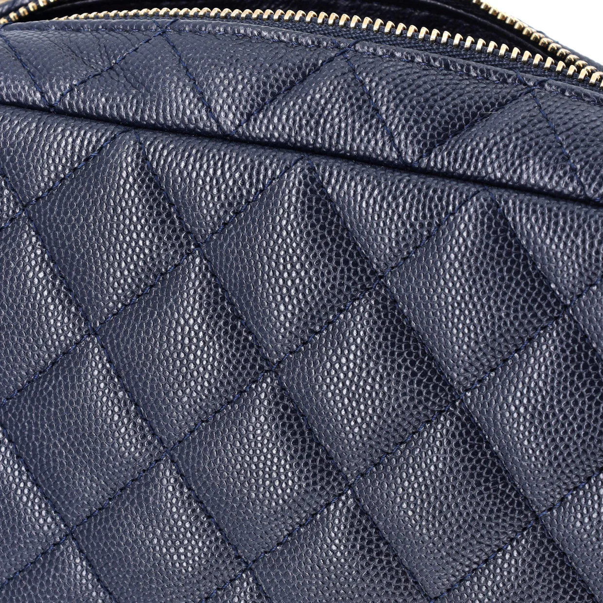 Camera Case Bag Quilted Caviar Mini - Deep Luxury