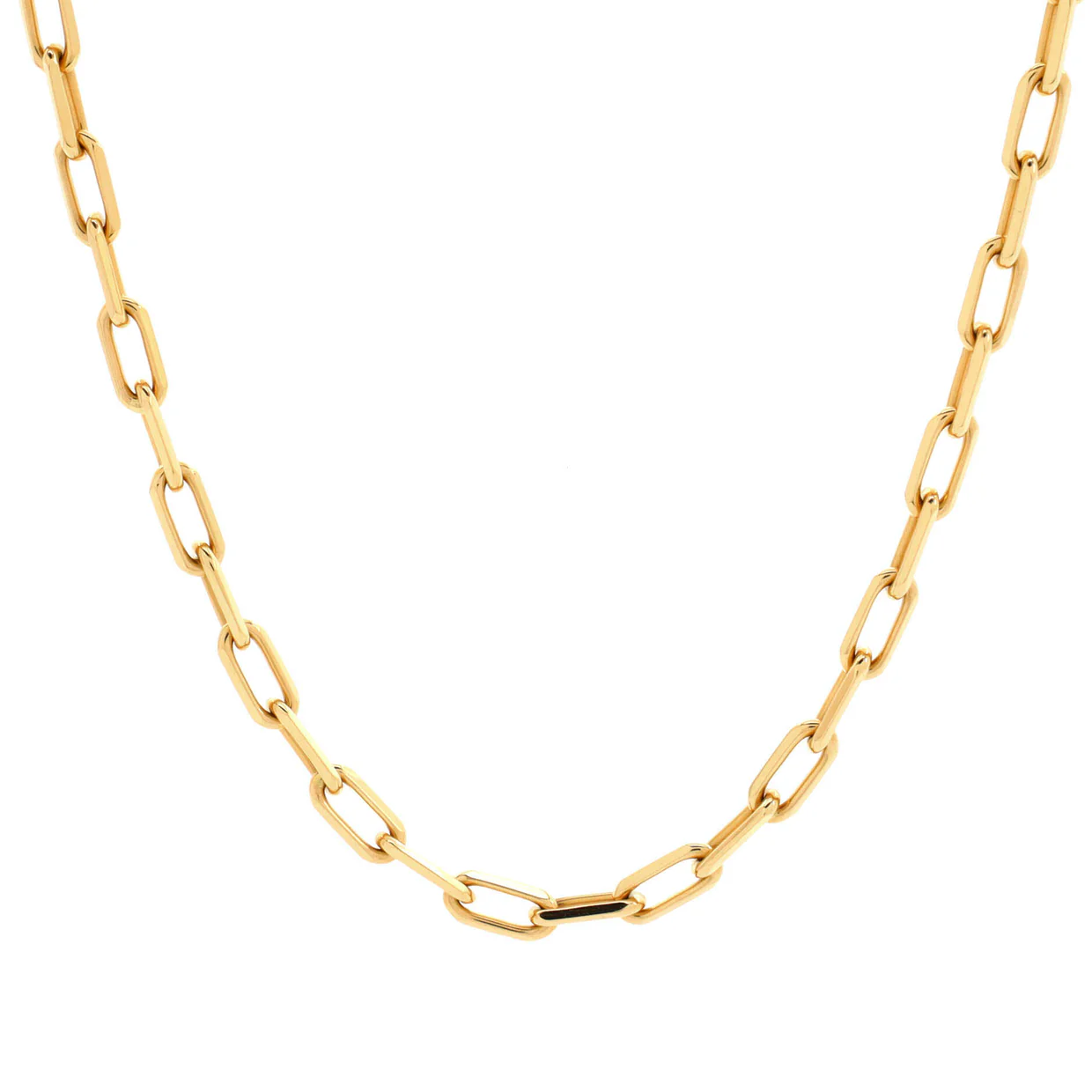 Santos de Cartier Chain Necklace 18K Yellow Gold Medium - Deep Luxury