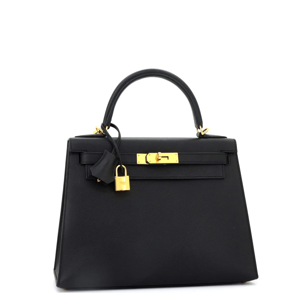 Kelly Handbag Noir Epsom with Gold Hardware 28 - Deep Luxury