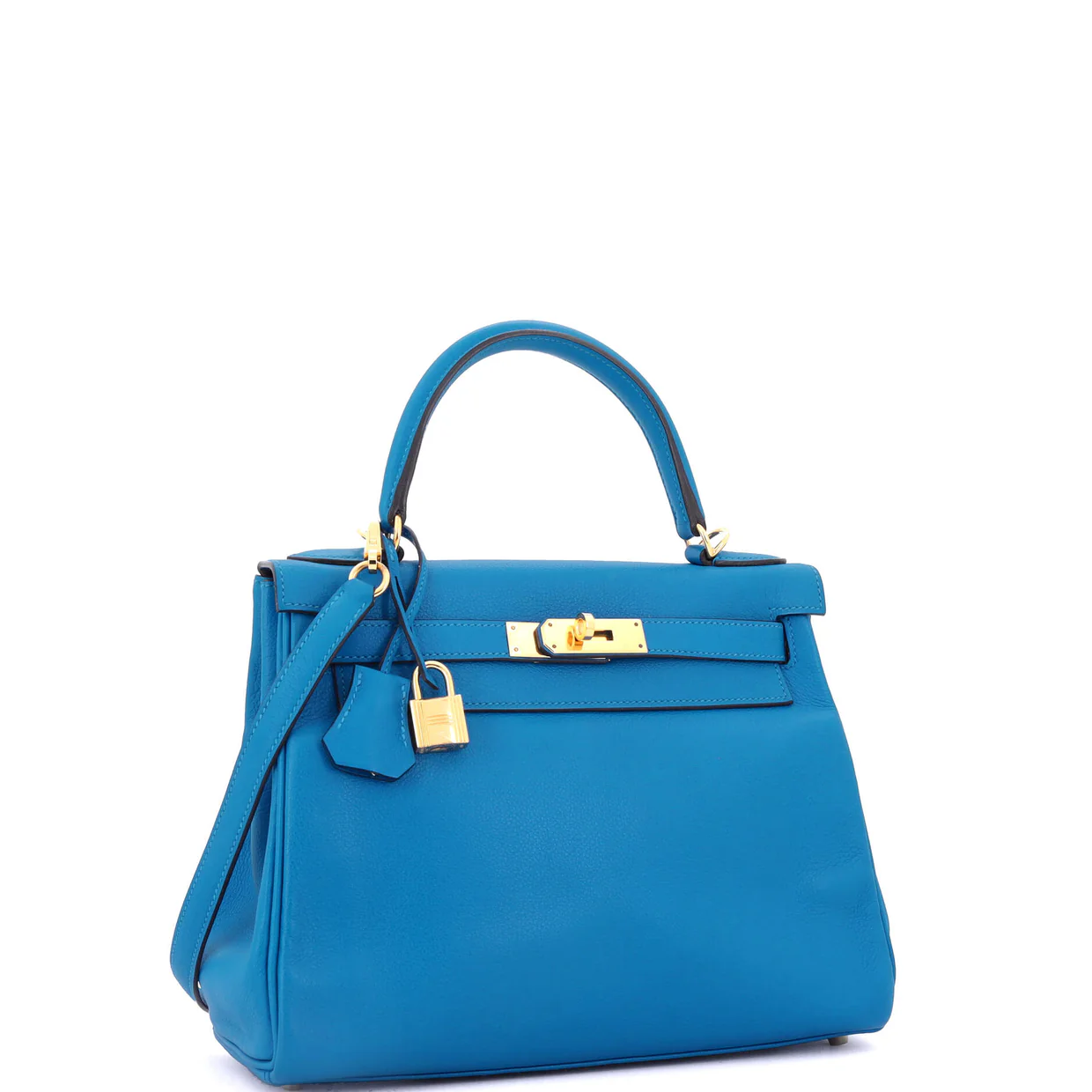 Kelly Handbag Bleu Zanzibar Evercolor with Gold Hardware 28 - Deep Luxury