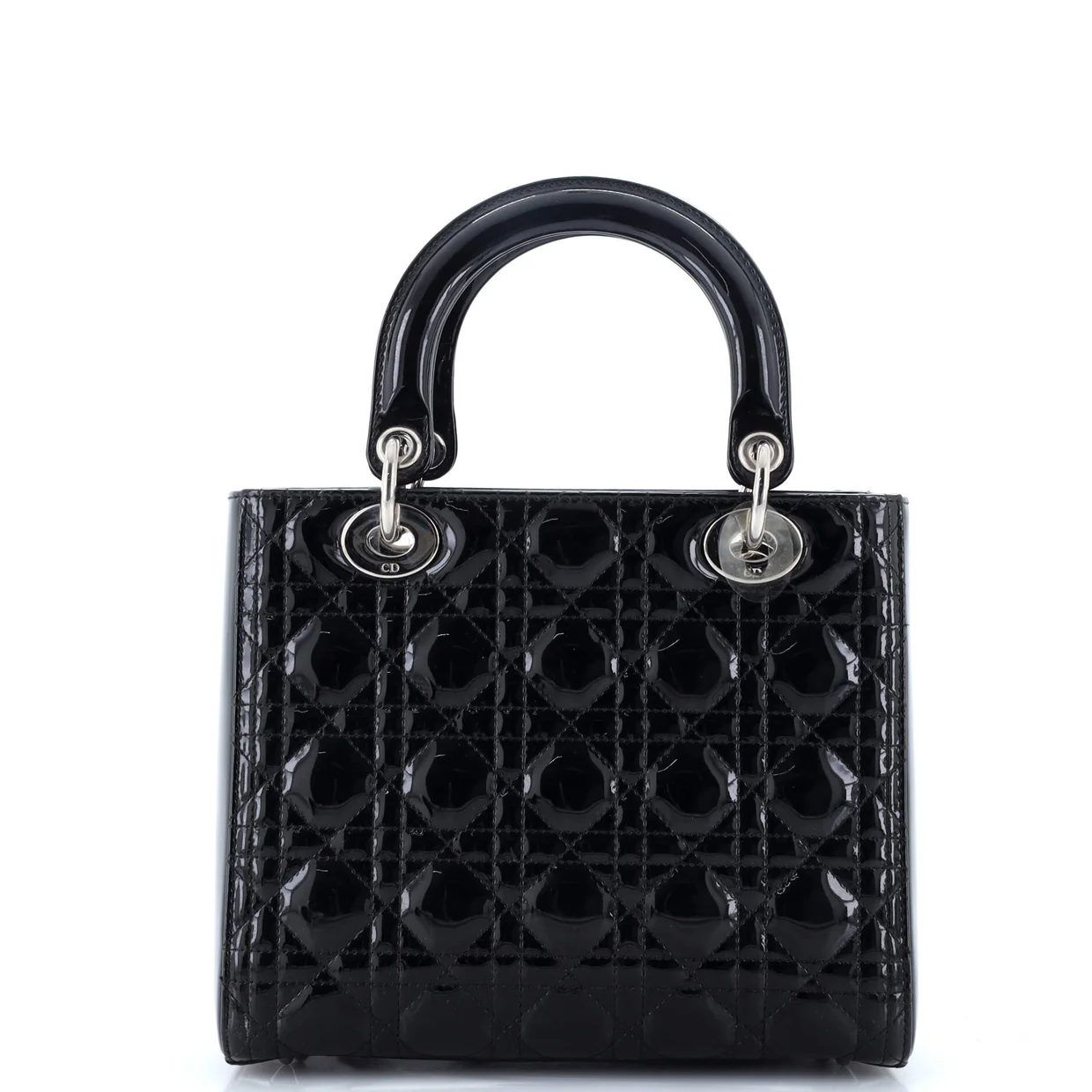 Lady Dior Bag Cannage Quilt Patent Medium - Deep Luxury