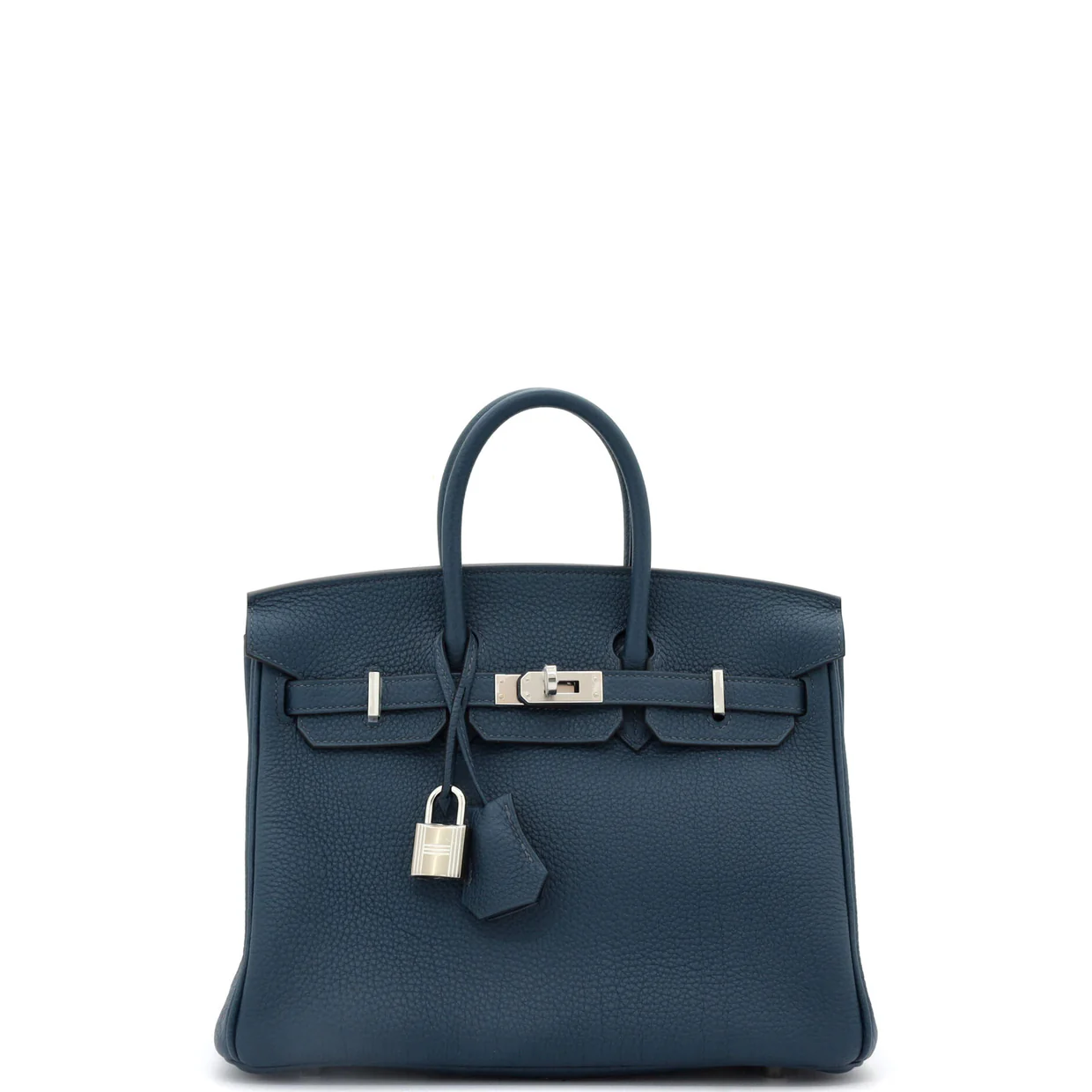 Birkin Handbag Bleu De Prusse Togo with Palladium Hardware 25 - Deep Luxury