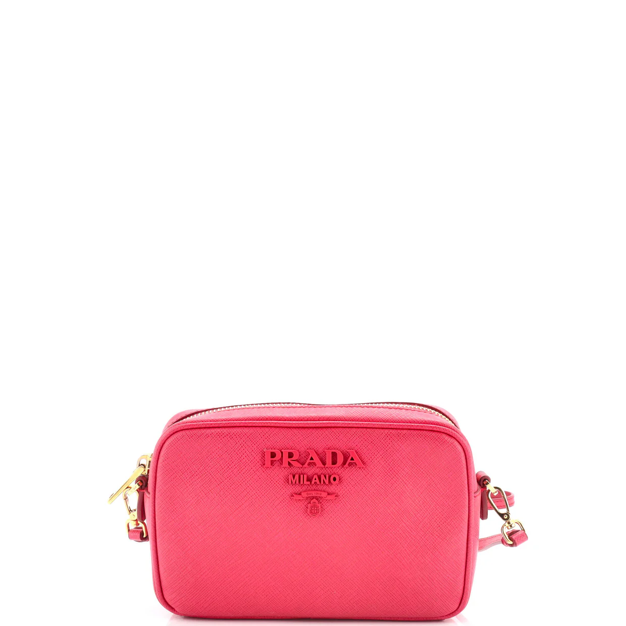 Monochrome Camera Bag Saffiano Leather Small - Deep Luxury