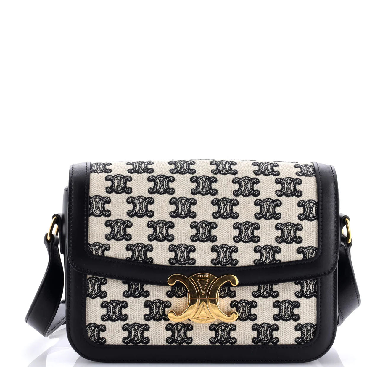 Triomphe Shoulder Bag Triomphe Canvas Medium - Deep Luxury