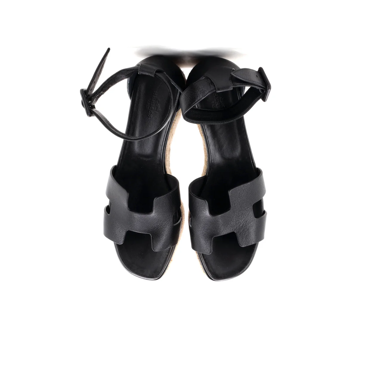 Women's Elda Wedge Espadrilles Leather - Deep Luxury