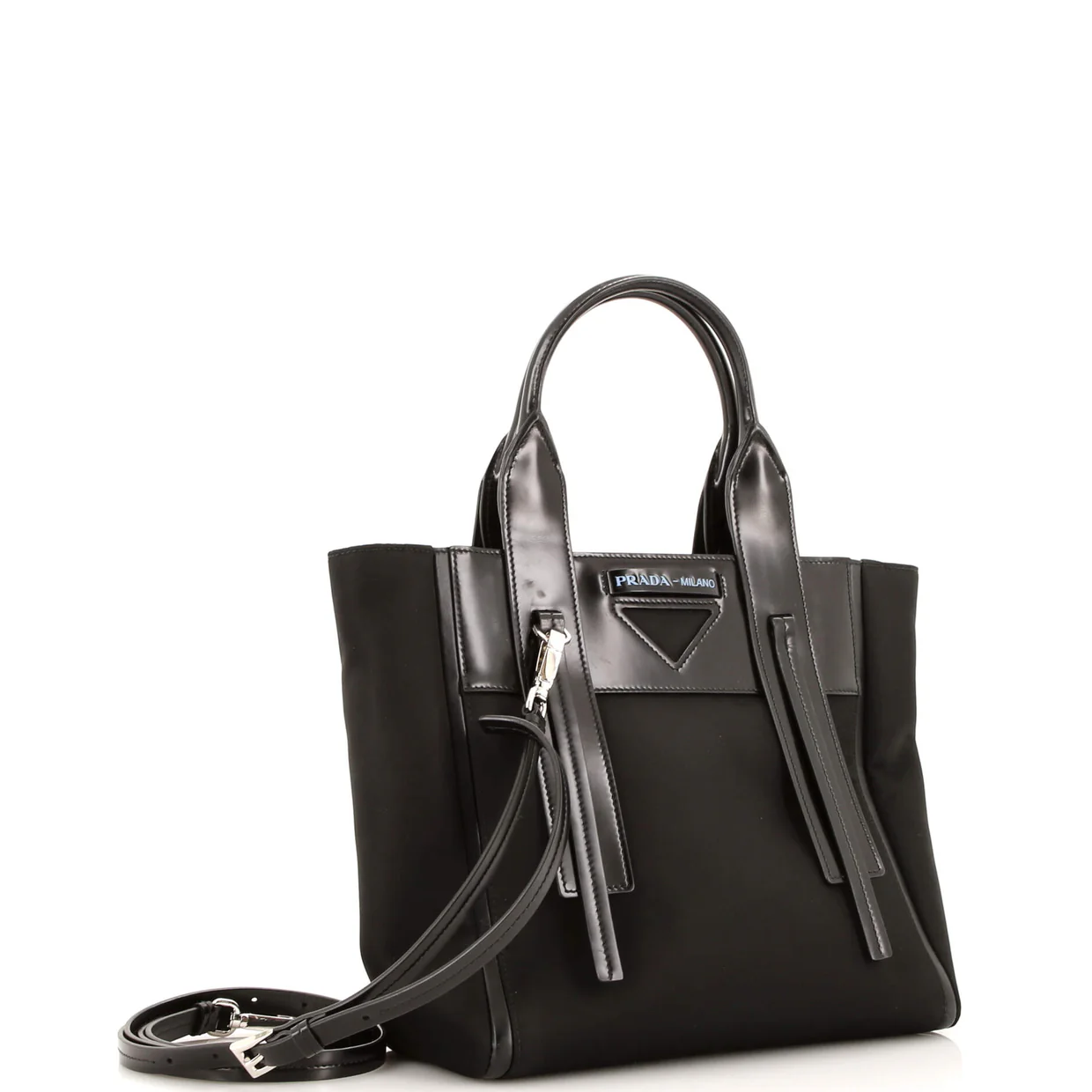 Ouverture Tote Tessuto with Leather Small - Deep Luxury