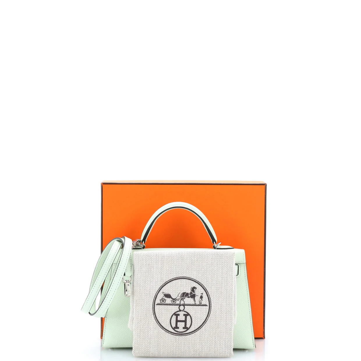 Kelly Mini II Bag Vert Fizz Epsom with Palladium Hardware 20 - Deep Luxury