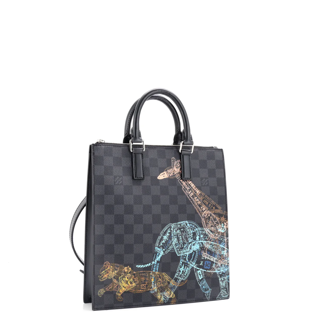 Sac Plat Cross Bag Limited Edition Wild Animals Damier Graphite - Deep Luxury