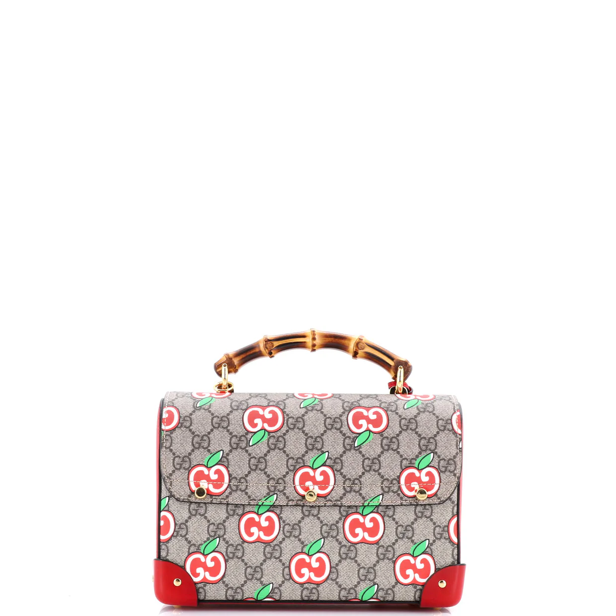 Padlock Bamboo Shoulder Bag Printed GG Coated Canvas Small - Deep Luxury