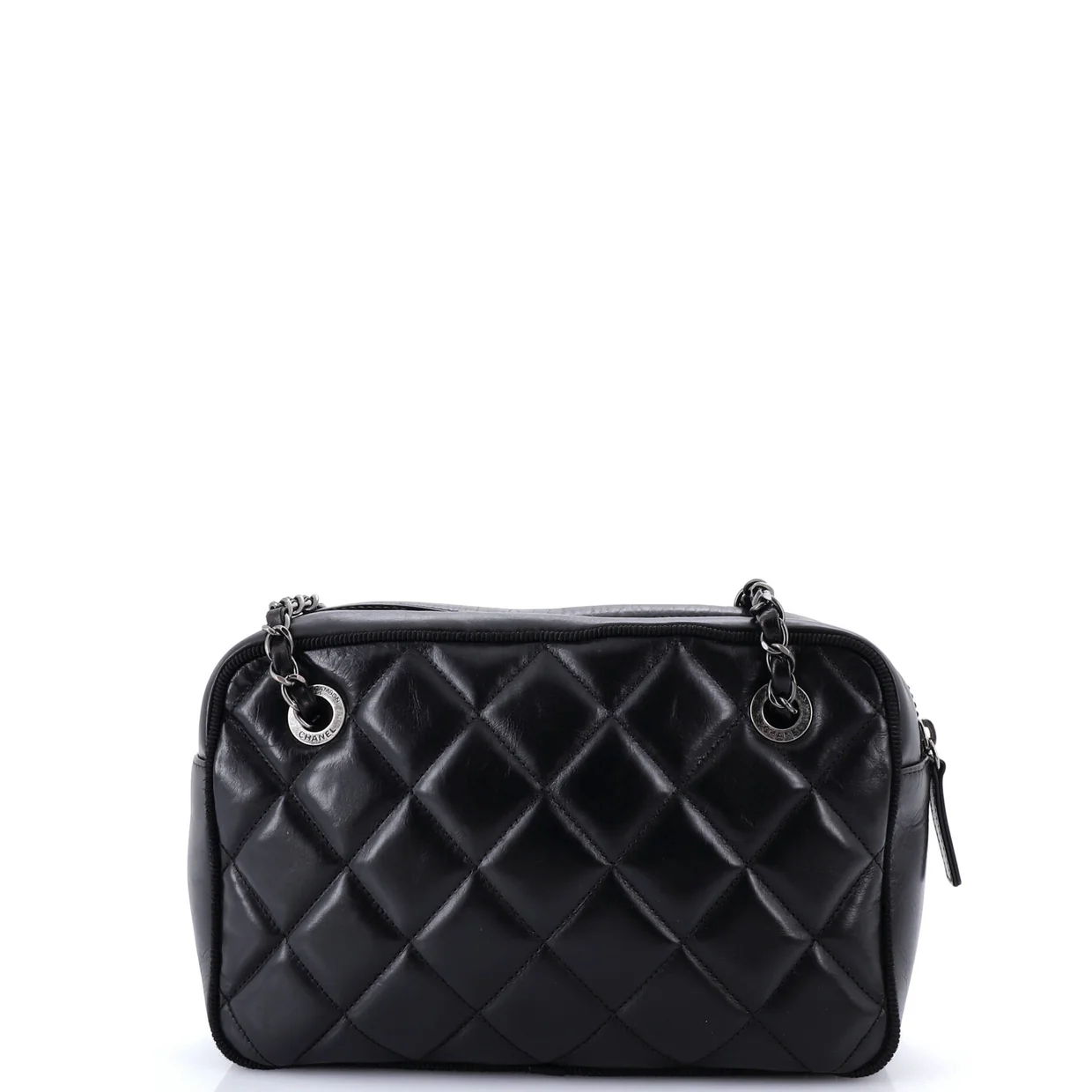 Ballerine Camera Case Bag Quilted Calfskin Medium - Deep Luxury