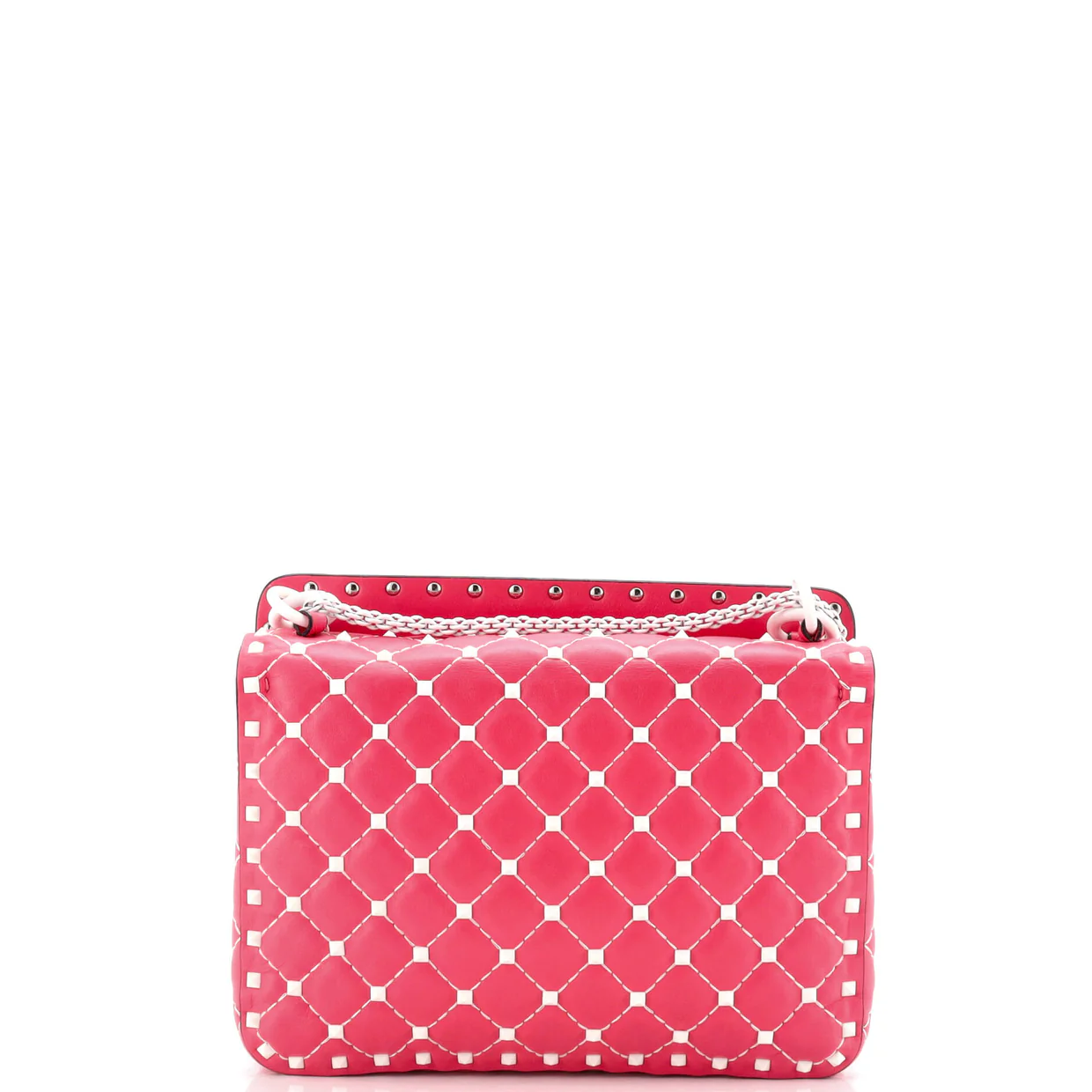 Free Rockstud Spike Flap Bag Quilted Leather Medium - Deep Luxury