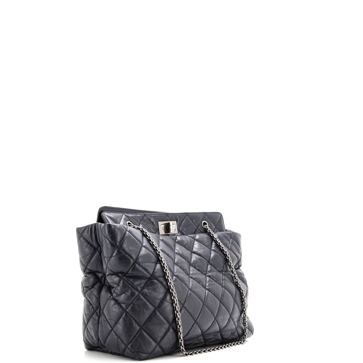 Reissue Tote Quilted Aged Calfskin Large - Deep Luxury