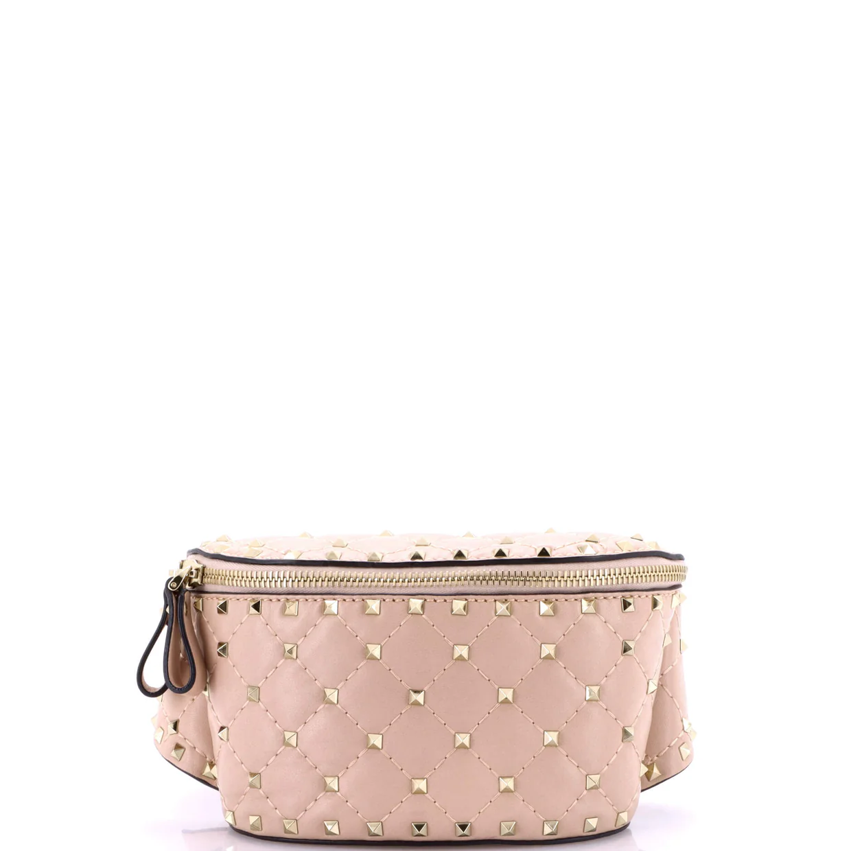 Rockstud Spike Belt Bag Quilted Leather Small - Deep Luxury