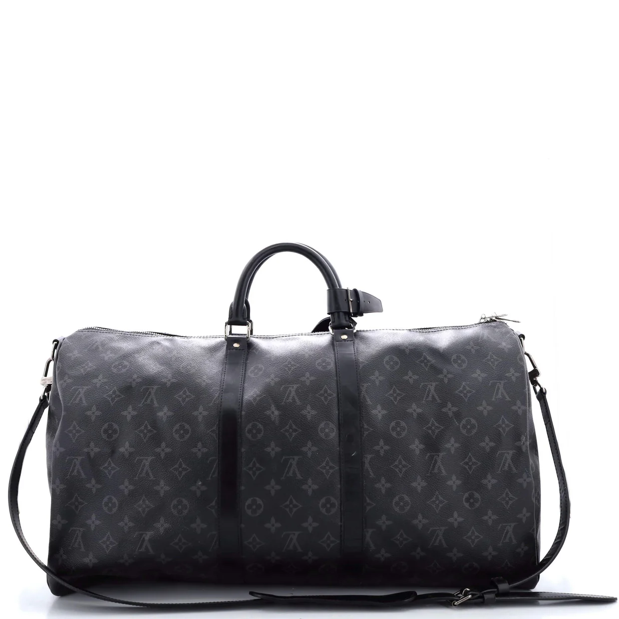 Keepall Bandouliere Bag Monogram Eclipse Canvas 55 - Deep Luxury