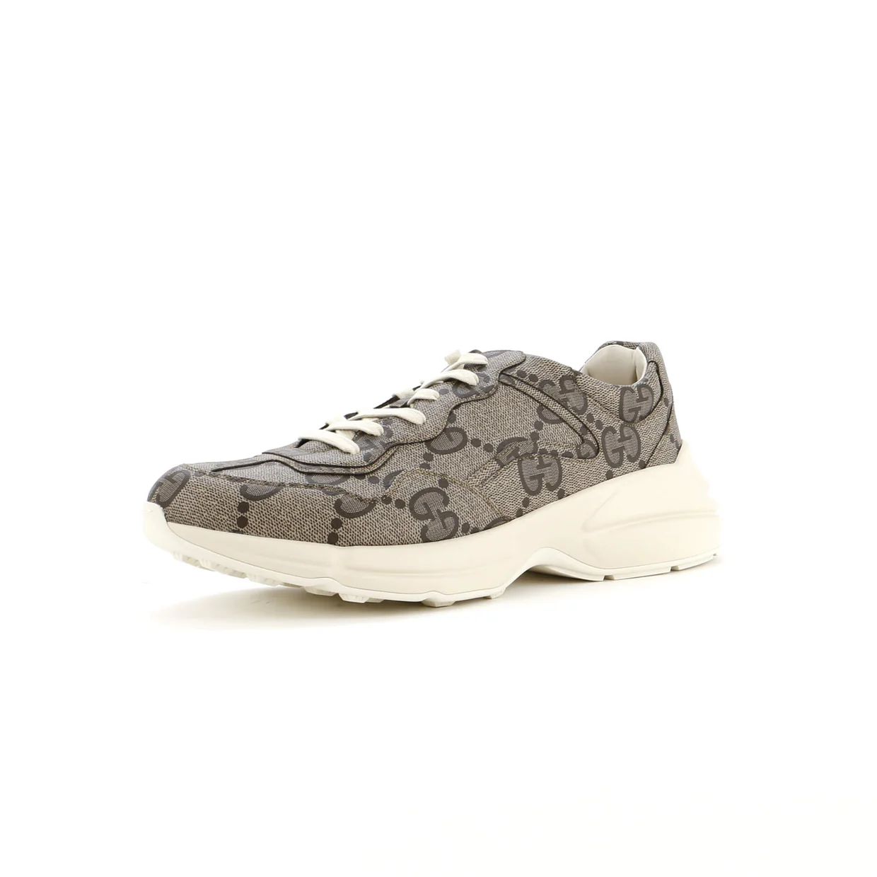 Rhyton Sneakers Jumbo GG Coated Canvas - Deep Luxury