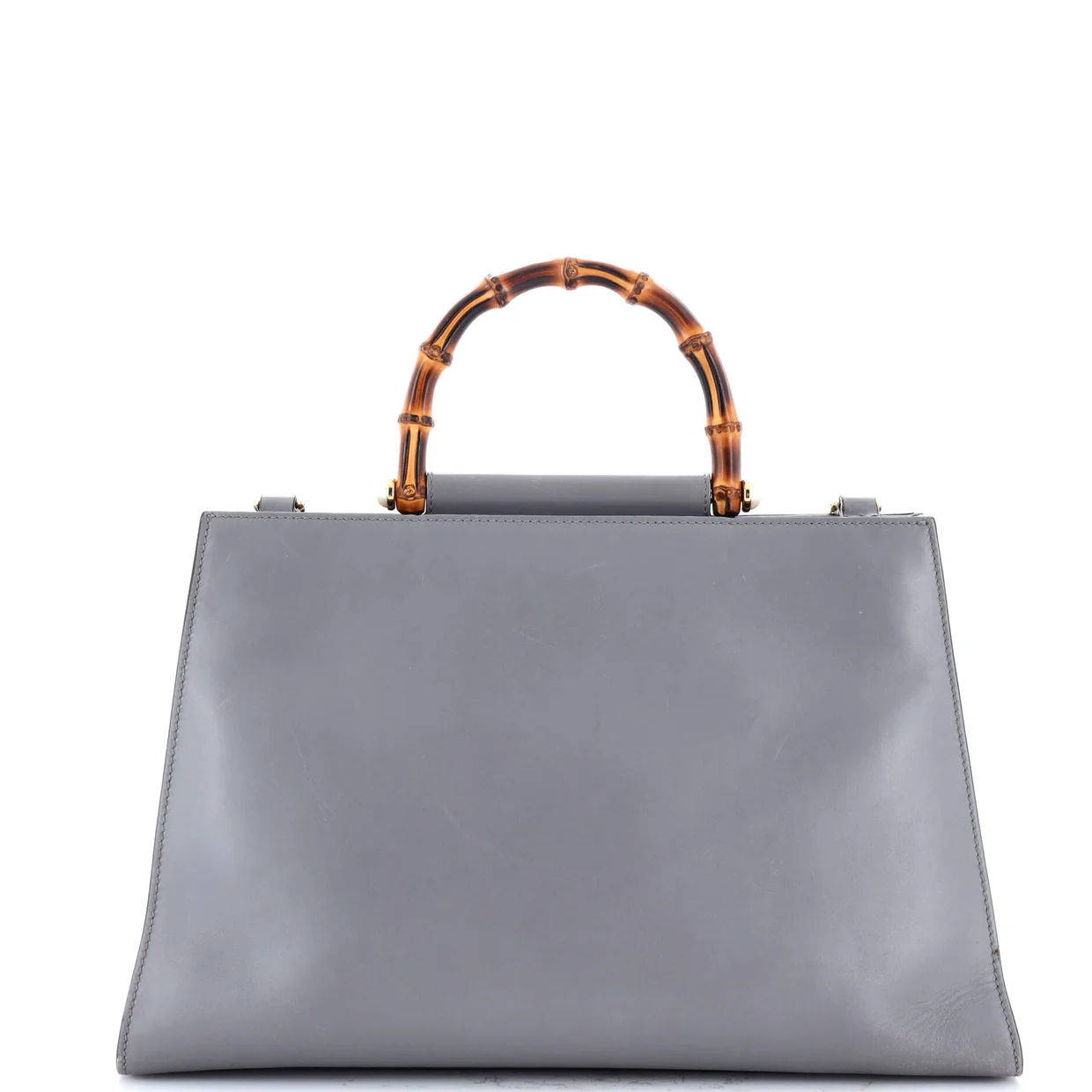 Nymphaea Top Handle Bag Leather Medium - Deep Luxury