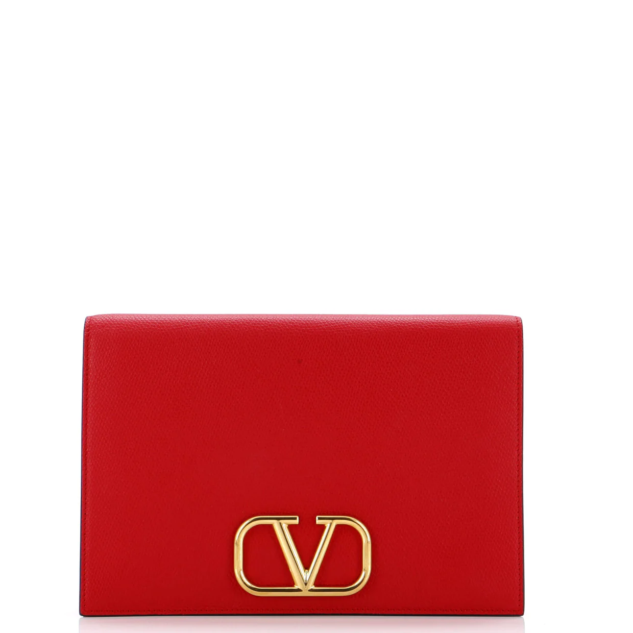 VLogo Signature Flap Pouch Leather - Deep Luxury