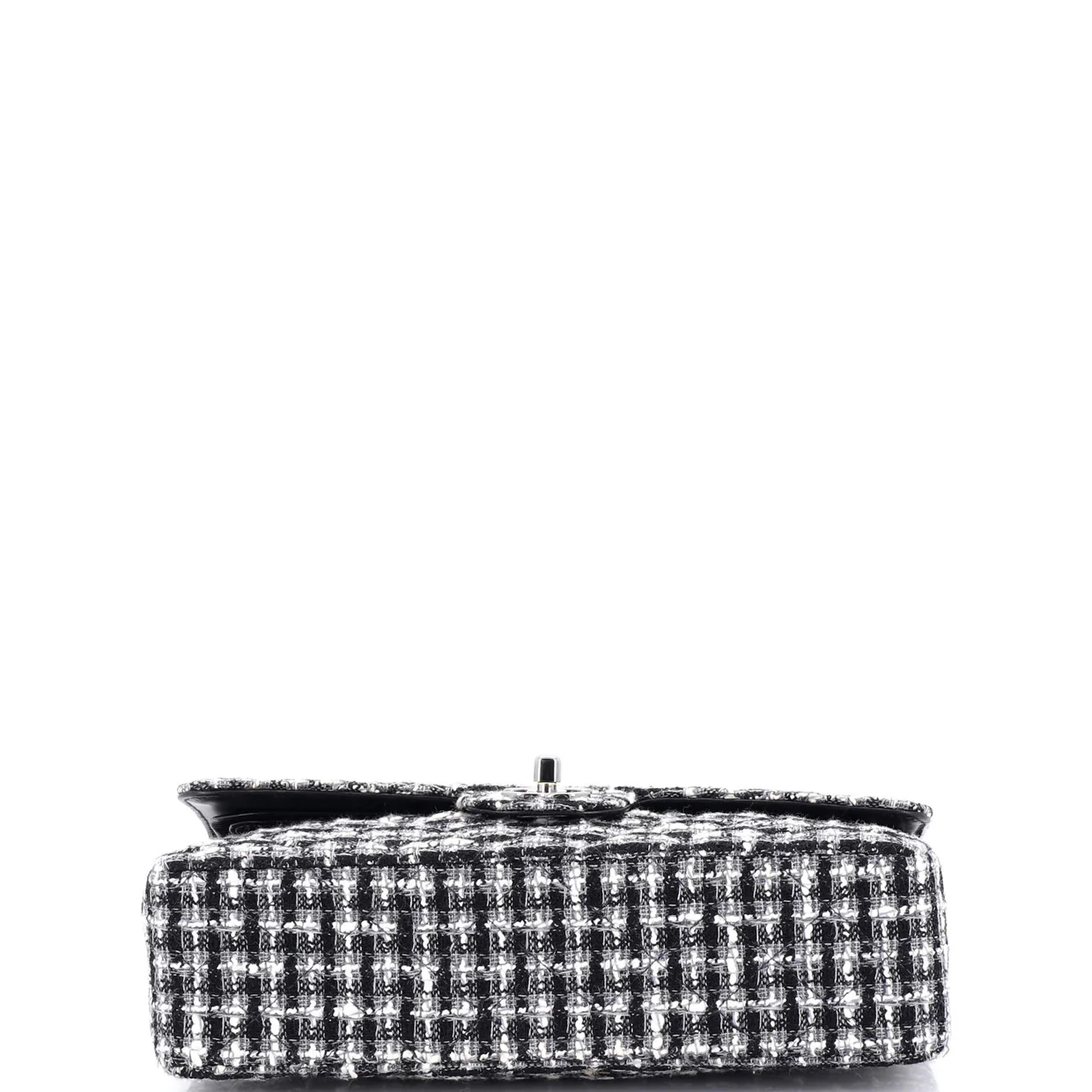 Classic Double Flap Bag Quilted Tweed Medium - Deep Luxury