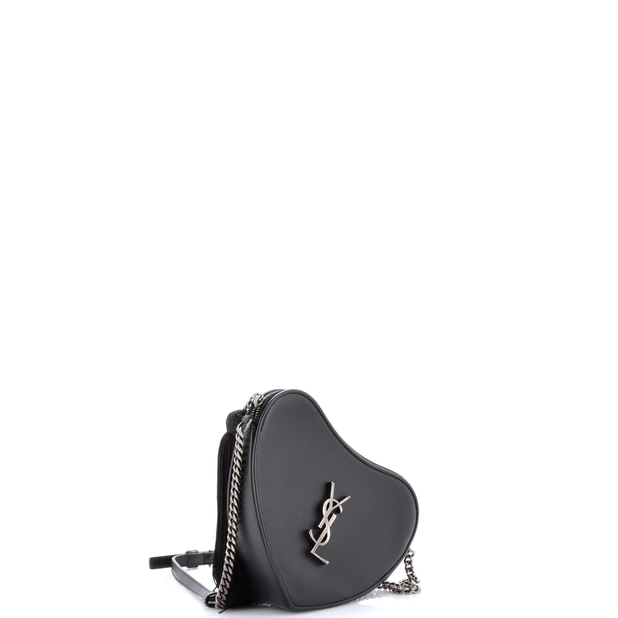 Love Heart Tassel Chain Bag Leather Small - Deep Luxury