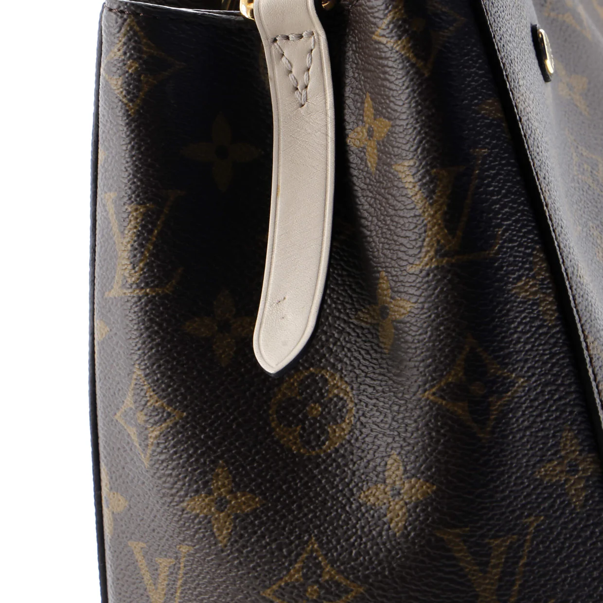 Braided Handle Montaigne Handbag Monogram Canvas BB - Deep Luxury