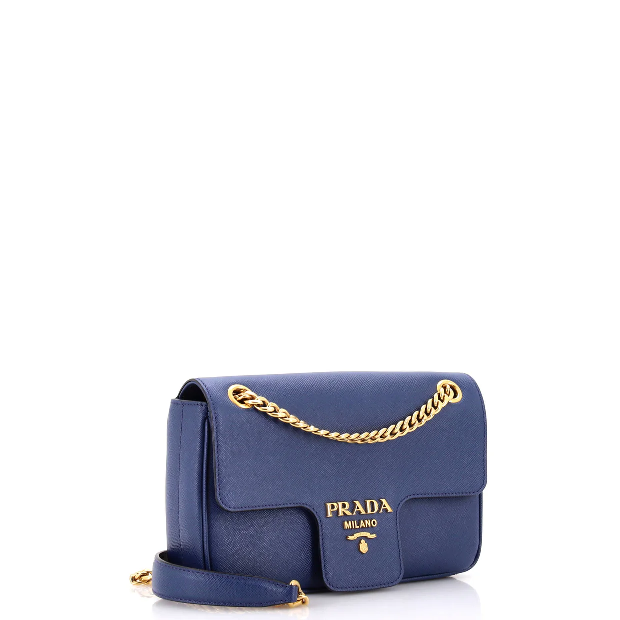 Pattina Flap Shoulder Bag Saffiano Leather Small - Deep Luxury