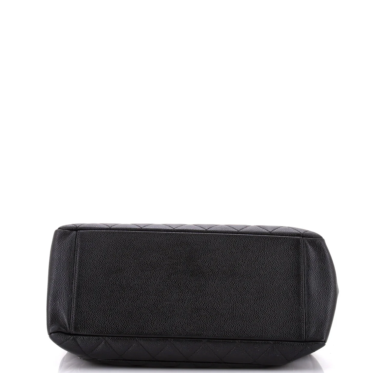 Grand Shopping Tote Quilted Caviar - Deep Luxury