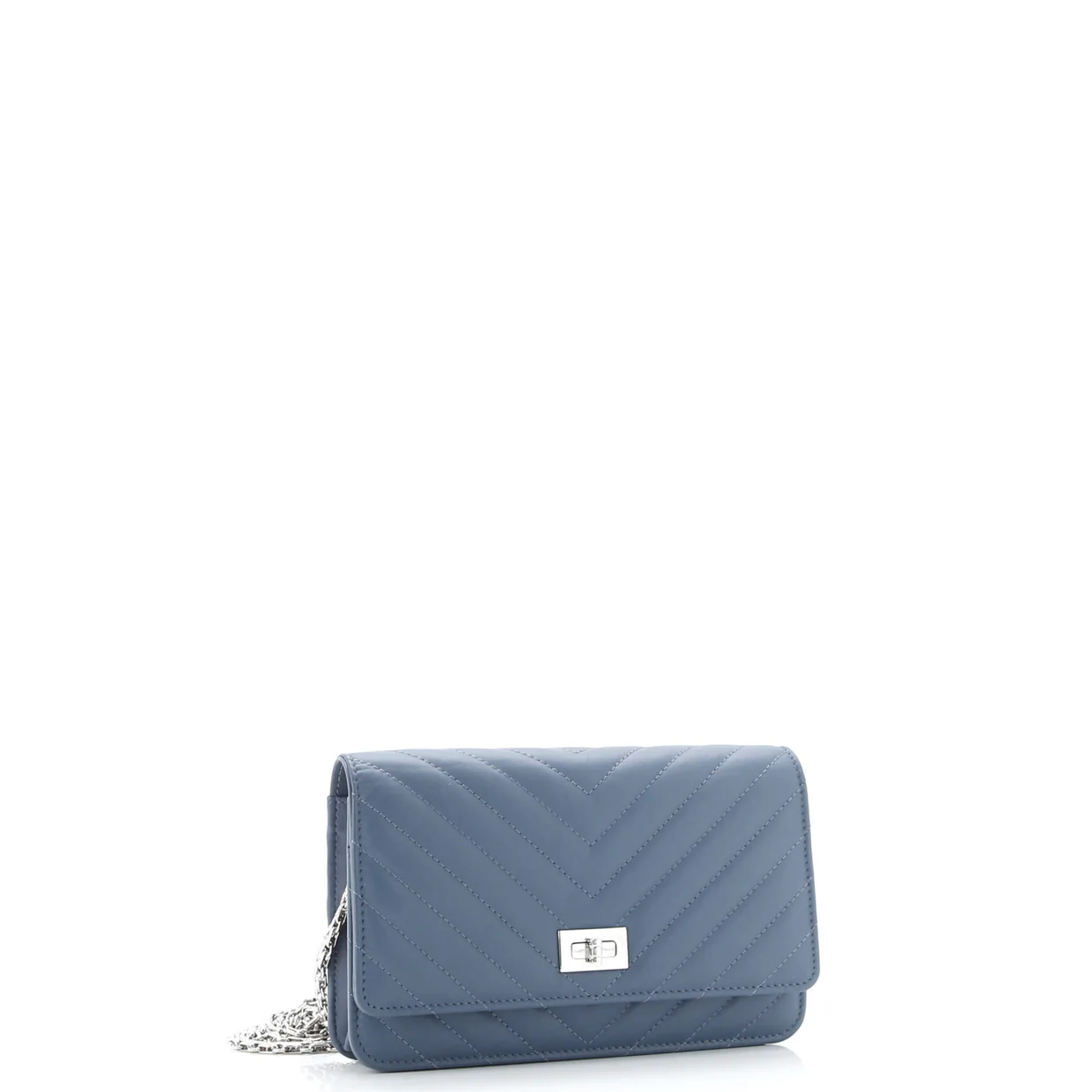 Reissue 2.55 Wallet on Chain Chevron Lambskin - Deep Luxury