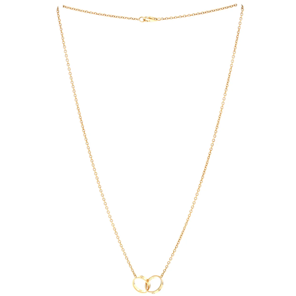 Love Interlocking Necklace 18K Yellow Gold - Deep Luxury