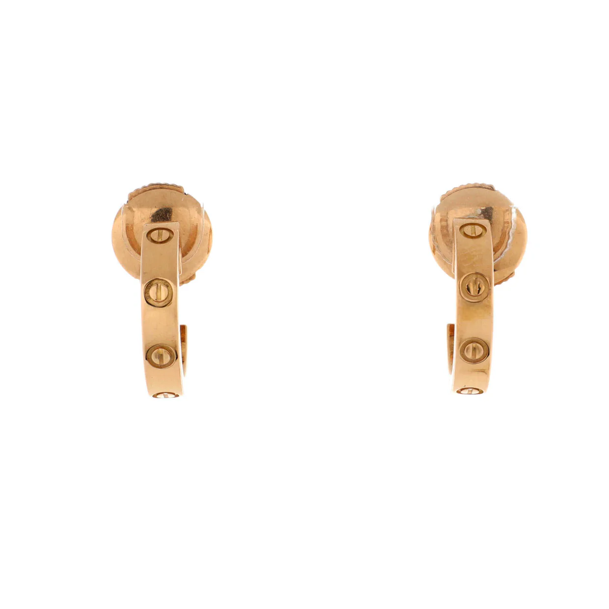 Love Hoop Earrings 18K Yellow Gold Small - Deep Luxury