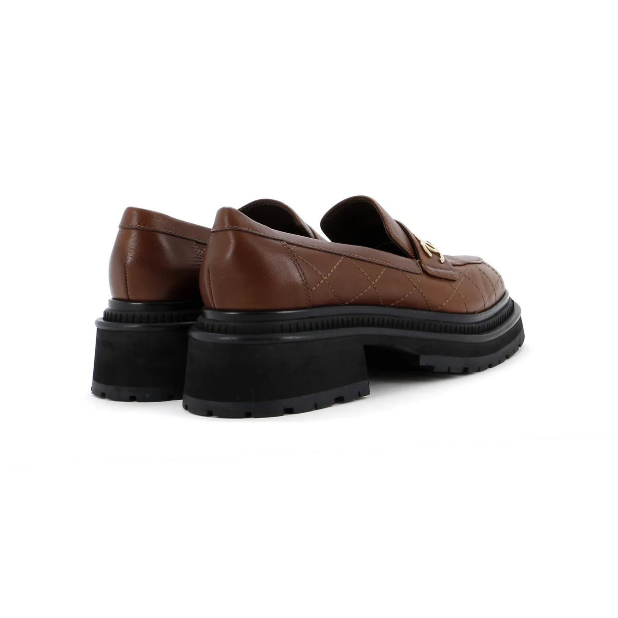 Women's CC Loafers Quilted Leather - Deep Luxury
