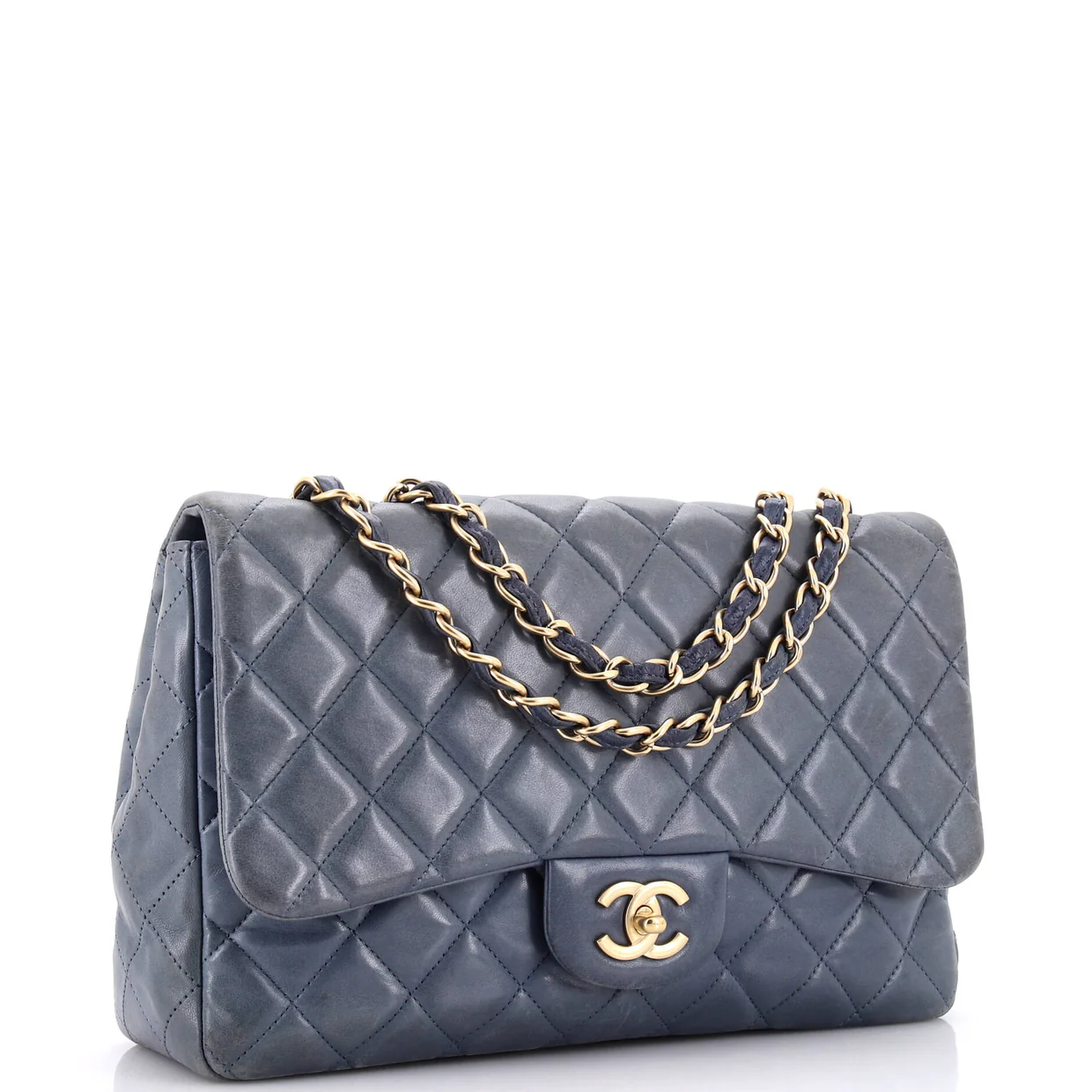 Classic Single Flap Bag Quilted Lambskin Jumbo - Deep Luxury