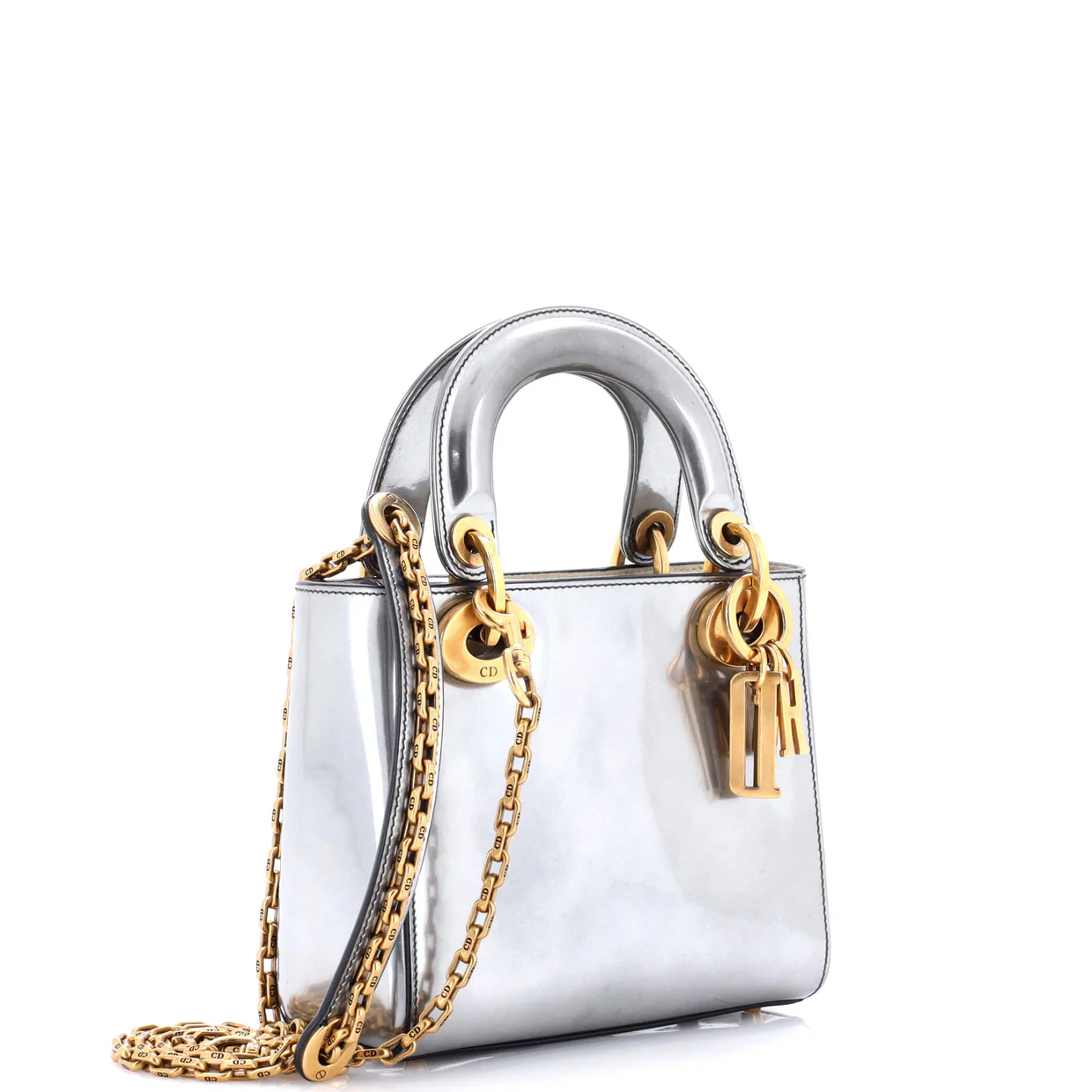 Lady Dior Chain Bag Patent Mini - Deep Luxury