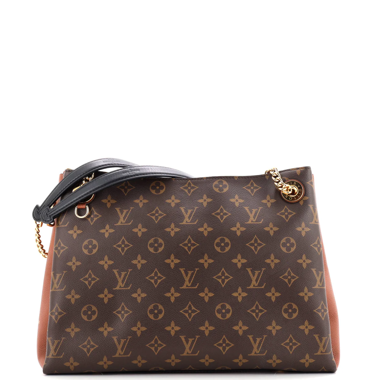 Surene Handbag Monogram Canvas with Leather MM - Deep Luxury