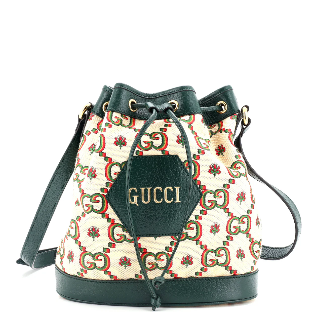 100 Ophidia Bucket Bag Limited Edition Canvas - Deep Luxury