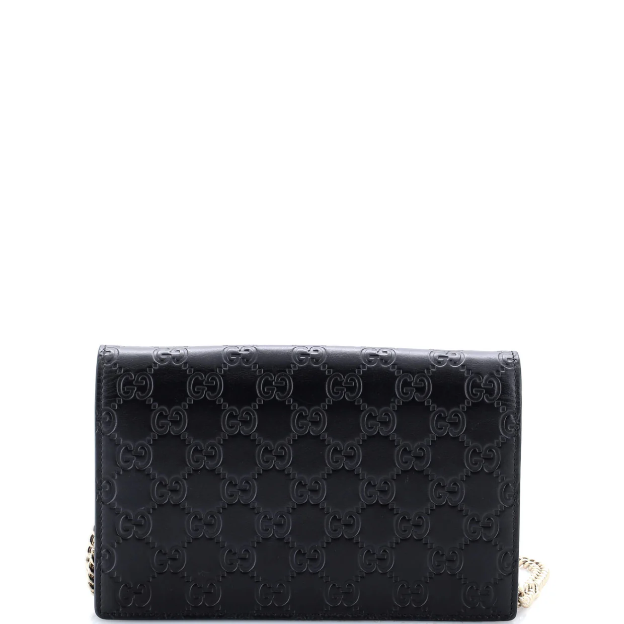 Signature Wallet on Chain Guccissima Leather - Deep Luxury
