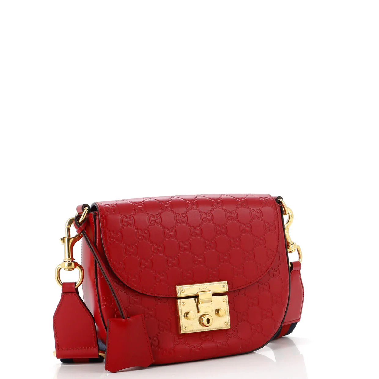 Padlock Saddle Shoulder Bag Guccissima Leather Medium - Deep Luxury