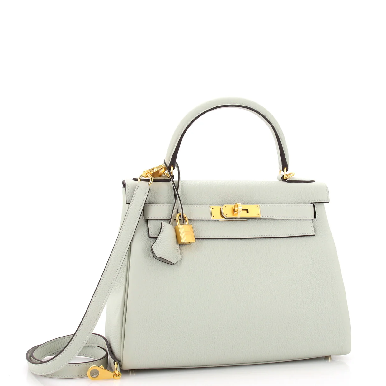 Kelly Handbag Grey Togo with Gold Hardware 28 - Deep Luxury