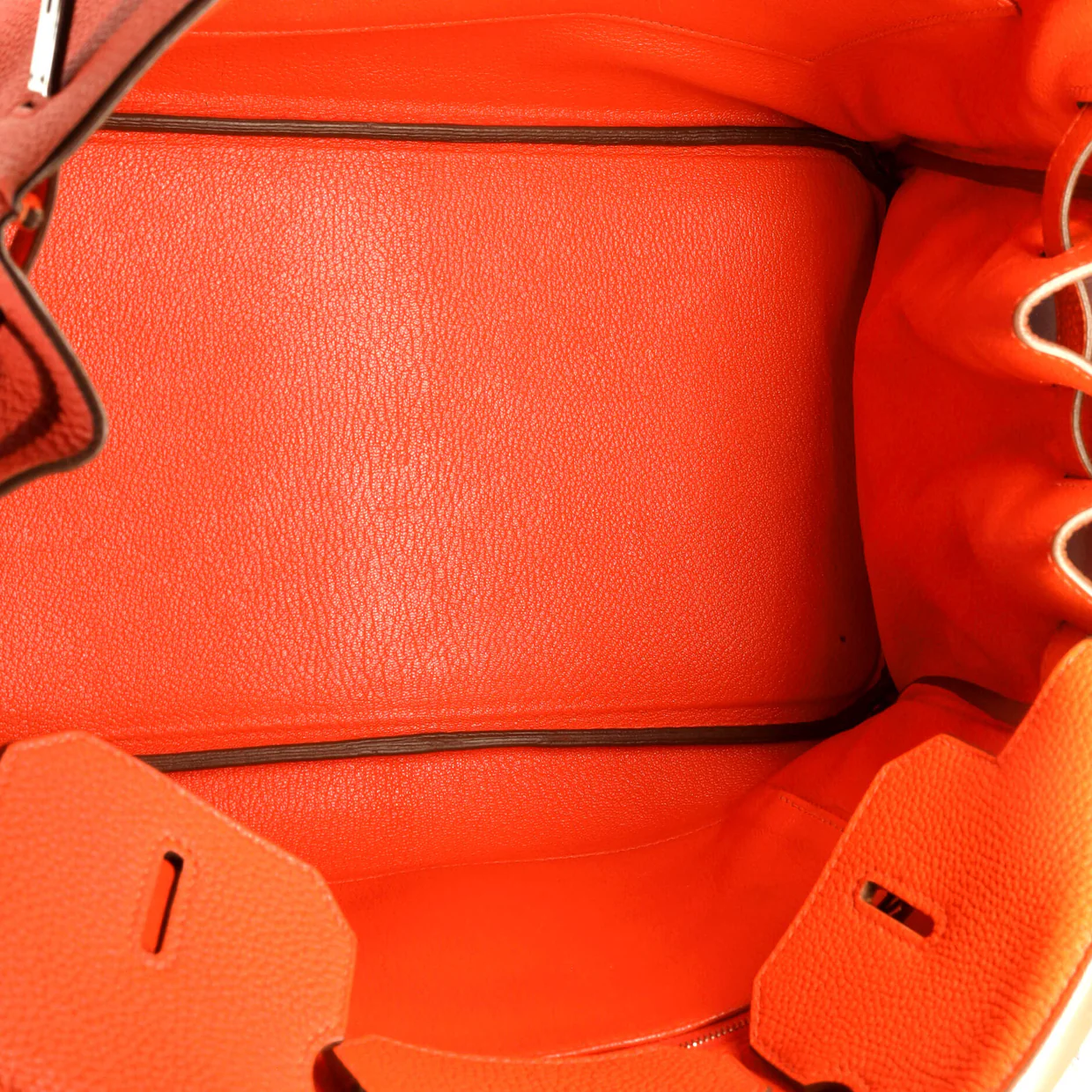 Birkin Handbag Capucine Togo with Palladium Hardware 35 - Deep Luxury