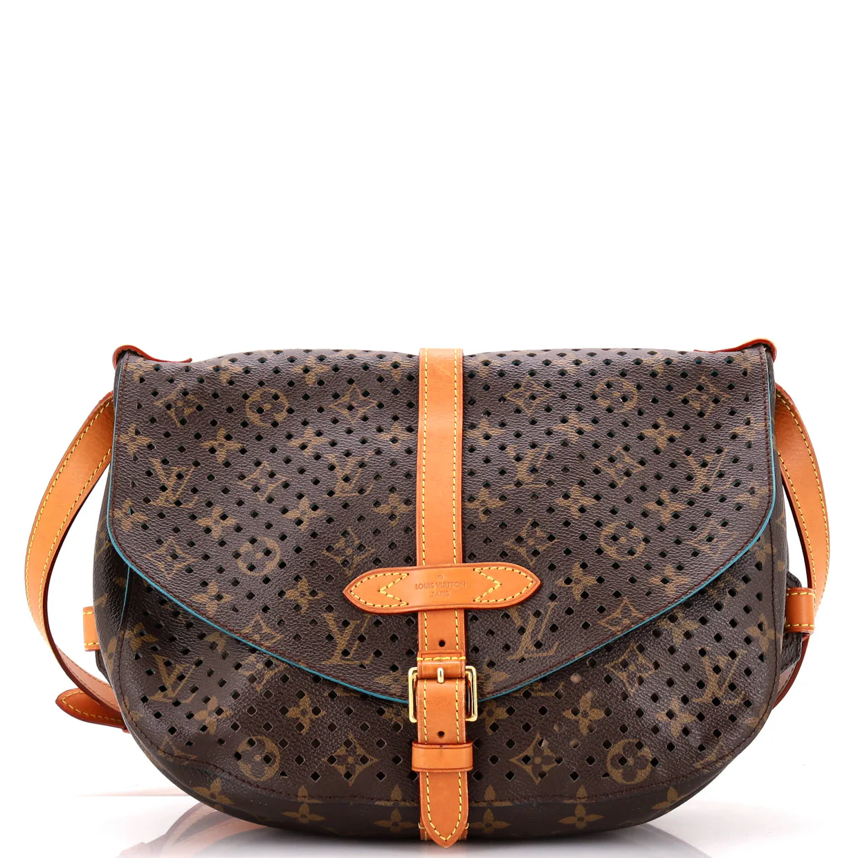 Flore Saumur Handbag Perforated Monogram Canvas - Deep Luxury