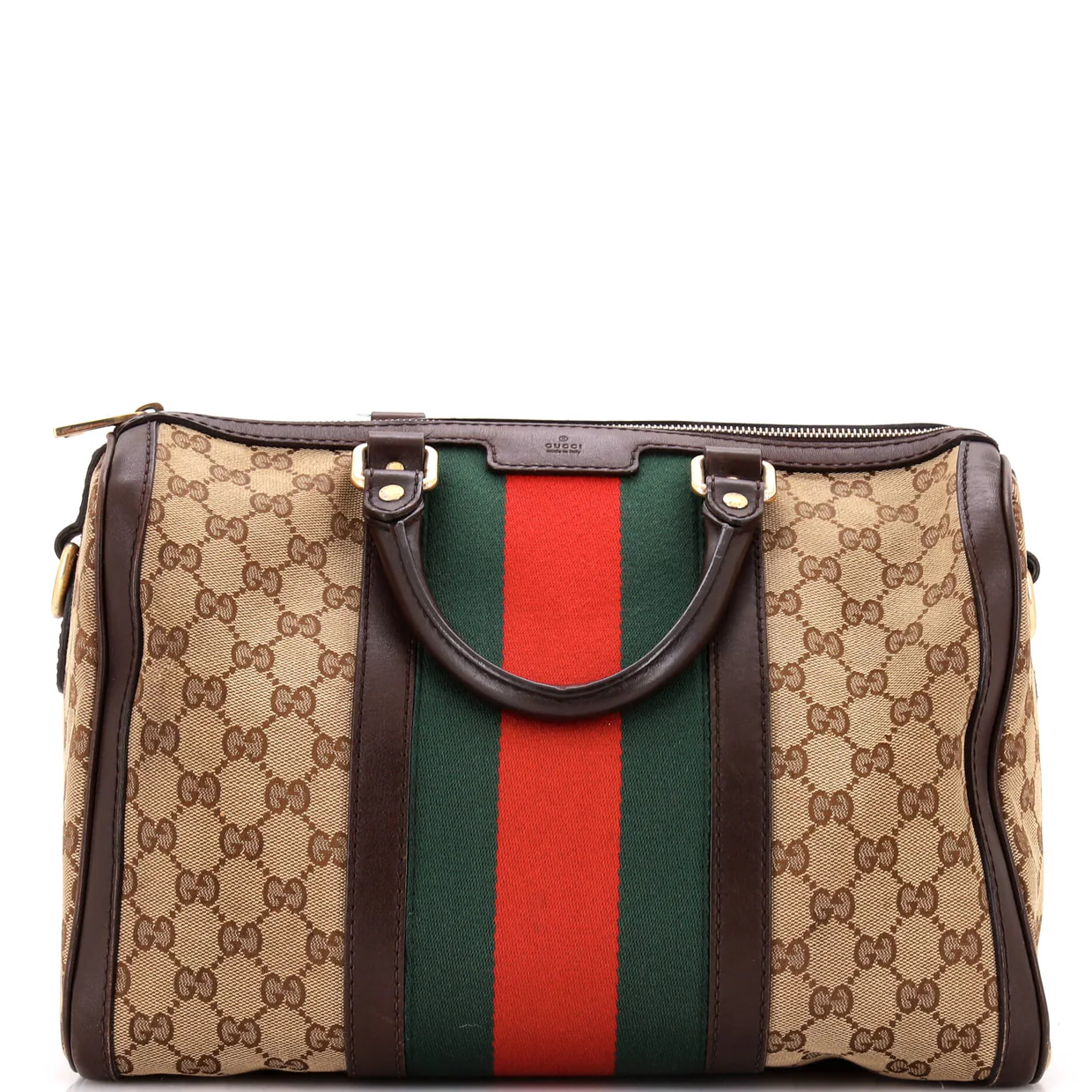 Vintage Web Boston Bag GG Canvas Medium - Deep Luxury