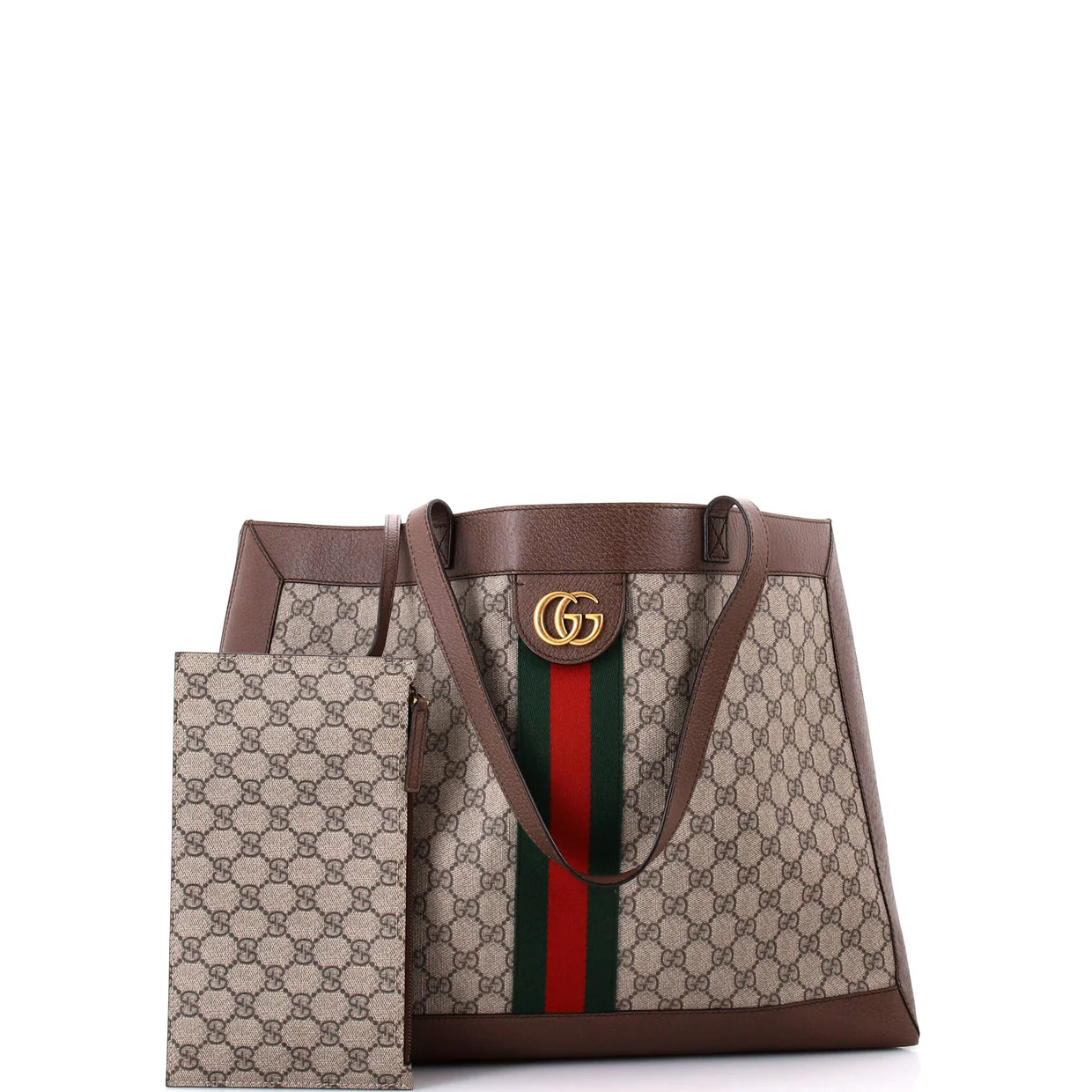 Ophidia Soft Open Tote GG Coated Canvas East West - Deep Luxury