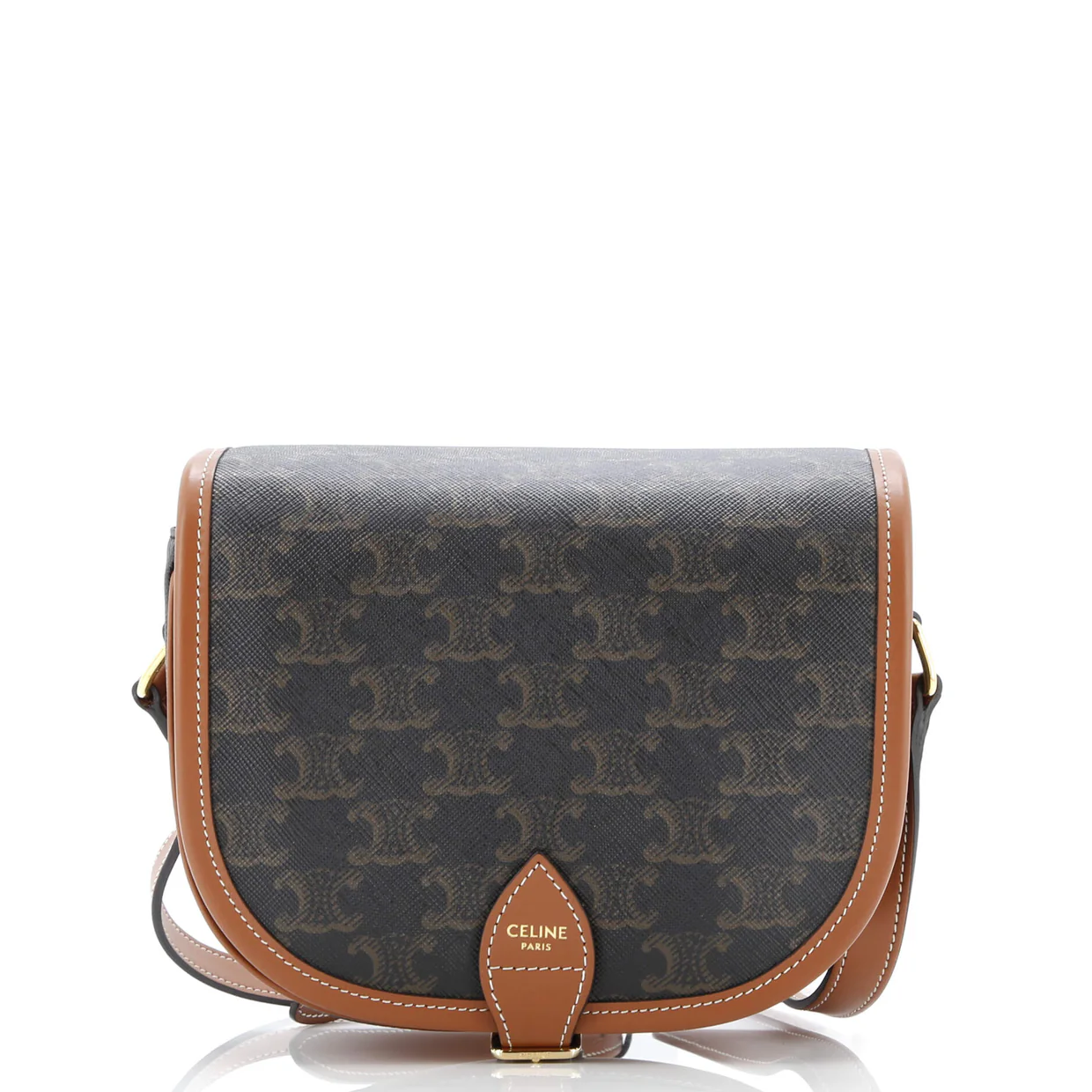 Folco Bag Triomphe Coated Canvas Medium - Deep Luxury