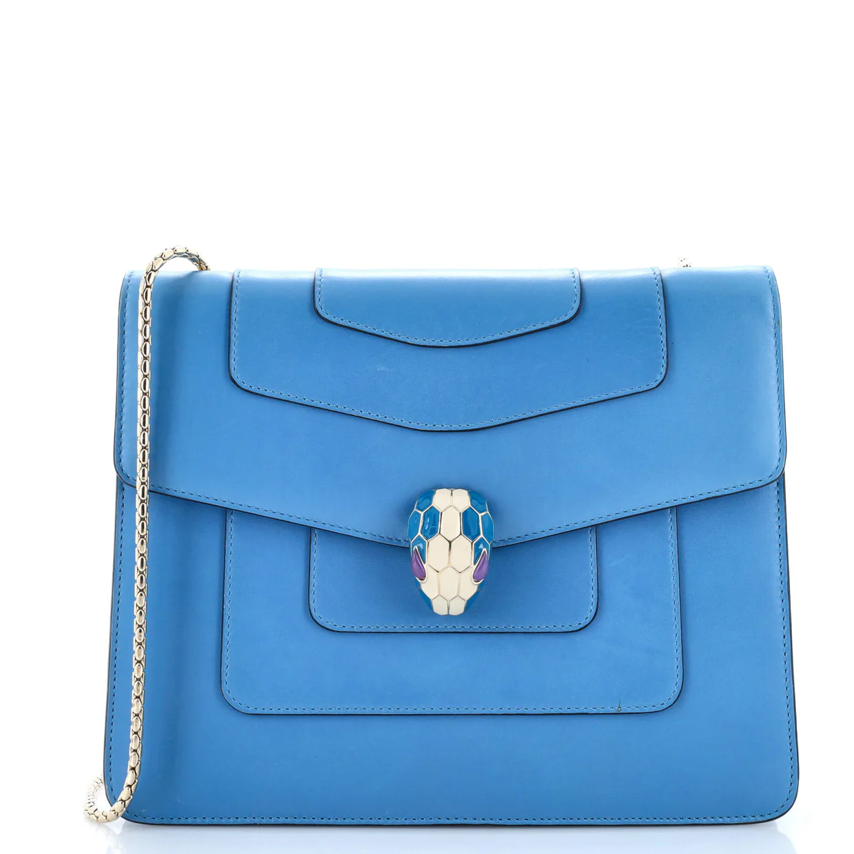 Serpenti Forever Square Shoulder Bag Leather Medium - Deep Luxury